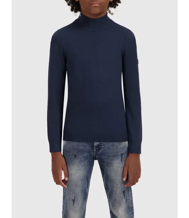 Ballin Trui gebreid regular fit - Navy blauw
