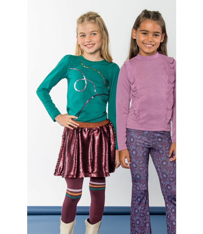 B.Nosy Meisjes rok pailletten - Rhodee - Grape Wine