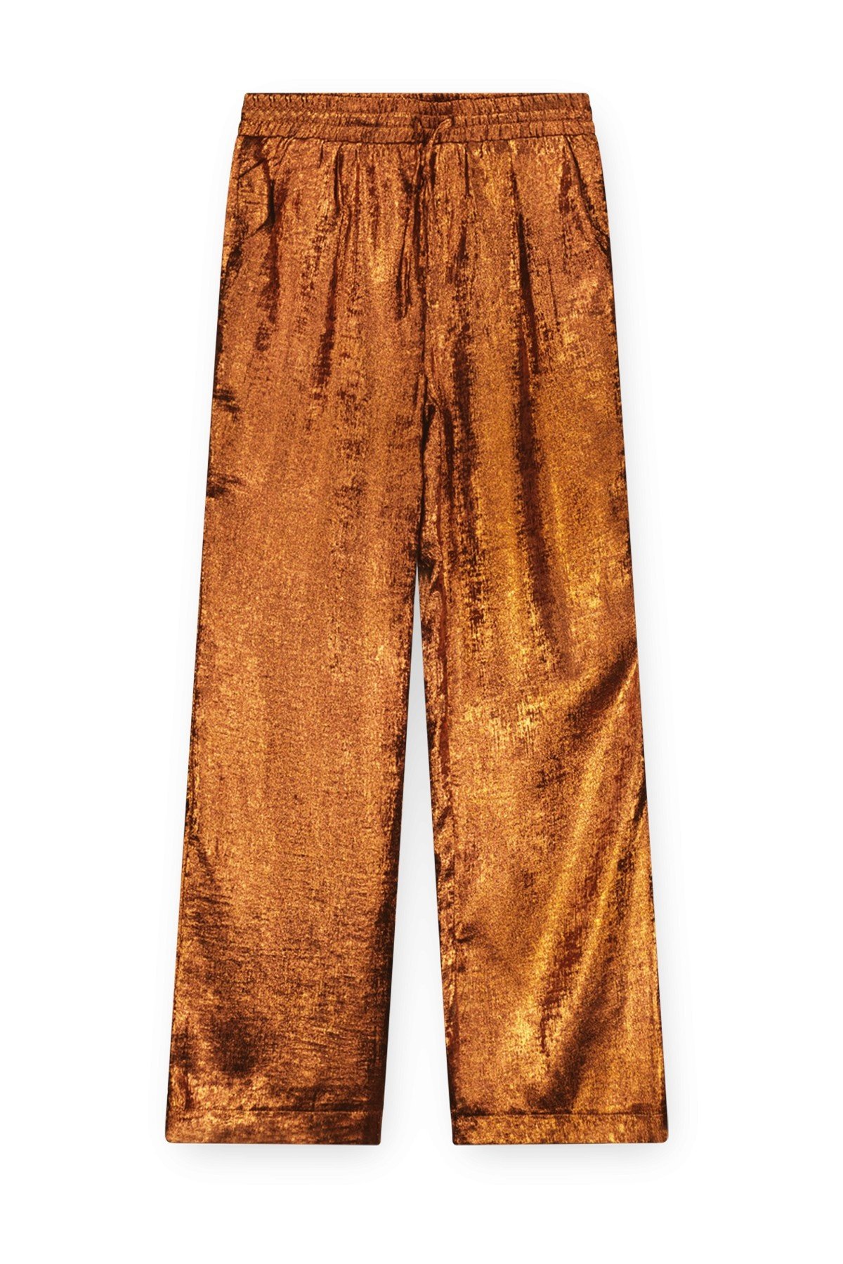 Like Flo Meisjes broek metalic - Farah - Warm orange