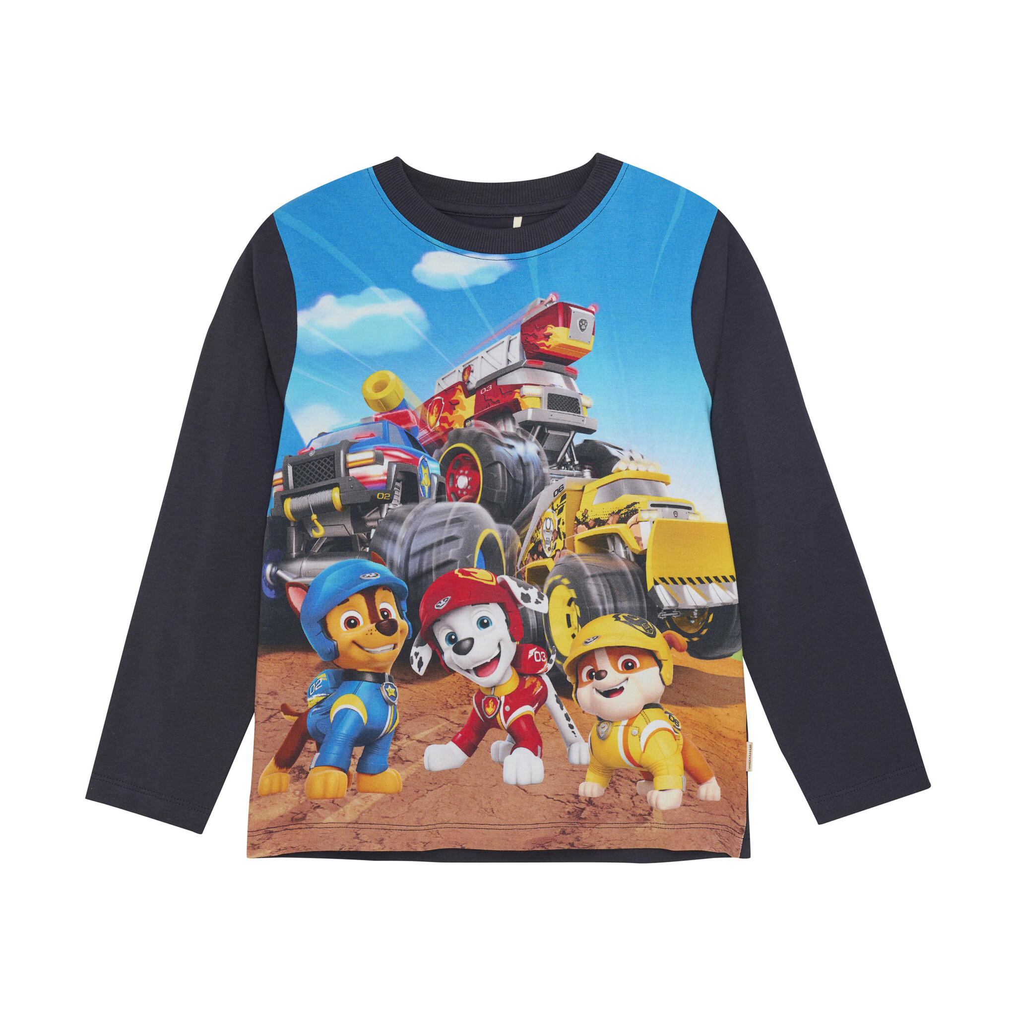 Minymo Jongens t-shirt LS - Blauw