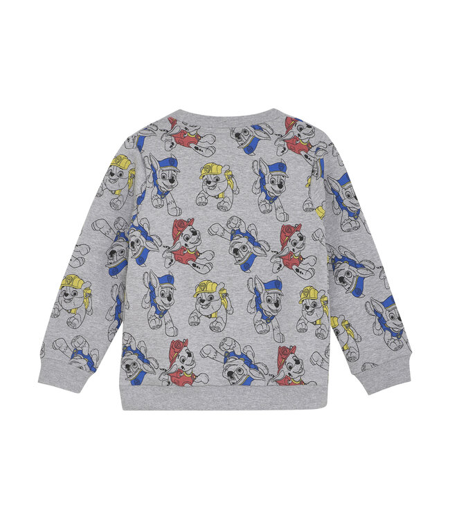 Minymo Jongens sweatshirt AOP - Grijs melange