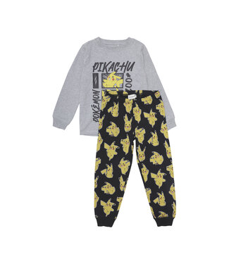 Minymo Jongens pyjama - Grijs melange