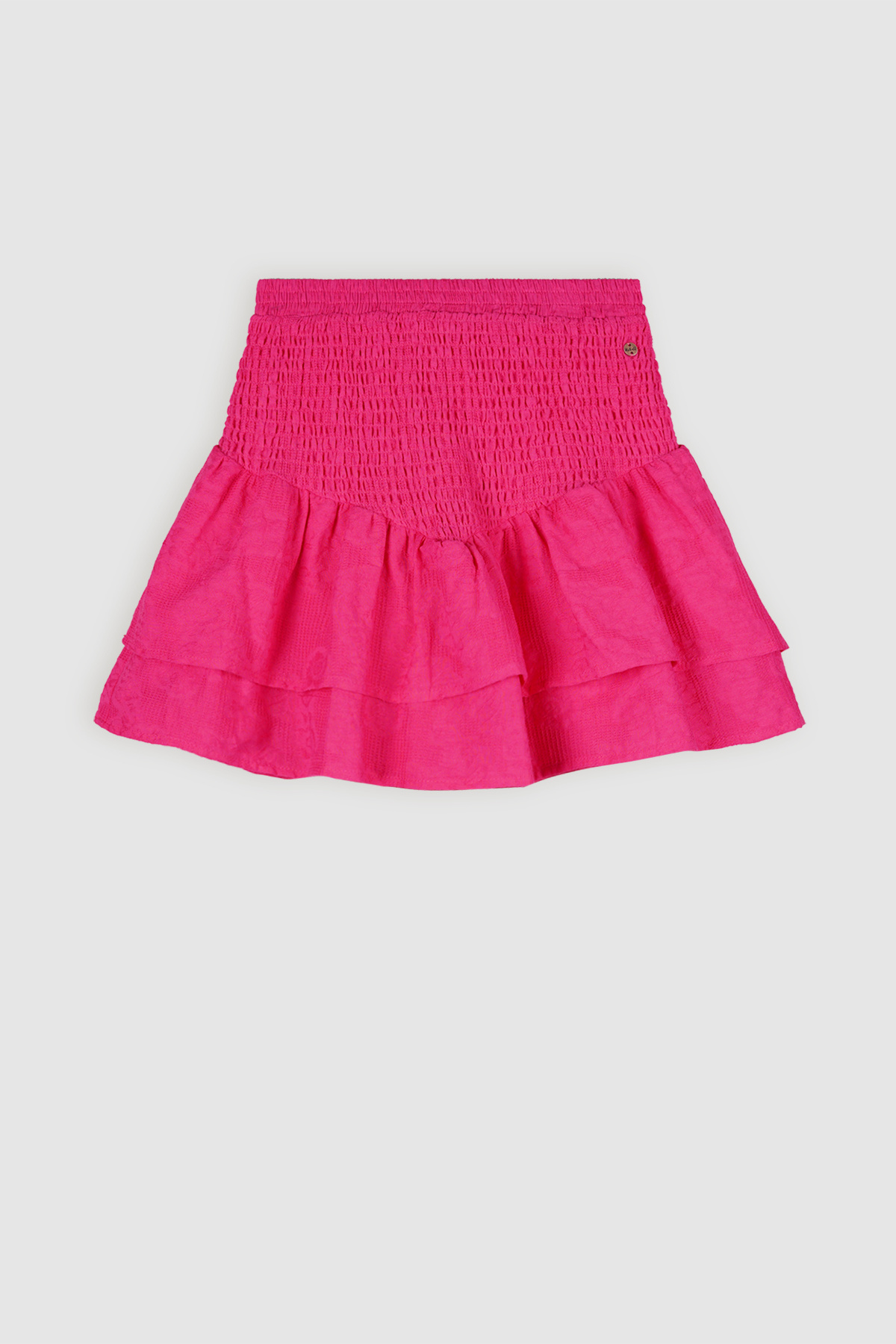 NoBell Meisjes jeans plooirok met riem - Nimmy - Piiink roze NoBell Meisjes jeans plooirok met riem - Nimmy - Piiink roze