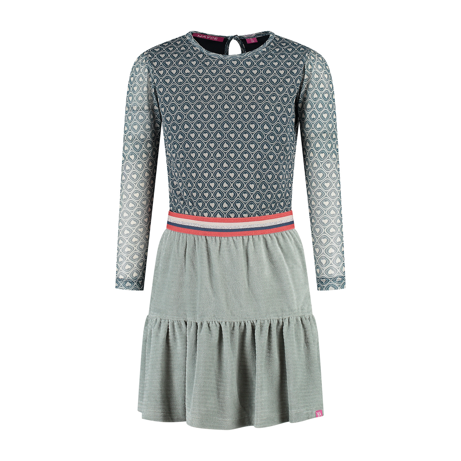 MAYCE Meisjes jurk mesh - Hartjes MAYCE Meisjes jurk mesh - Hartjes