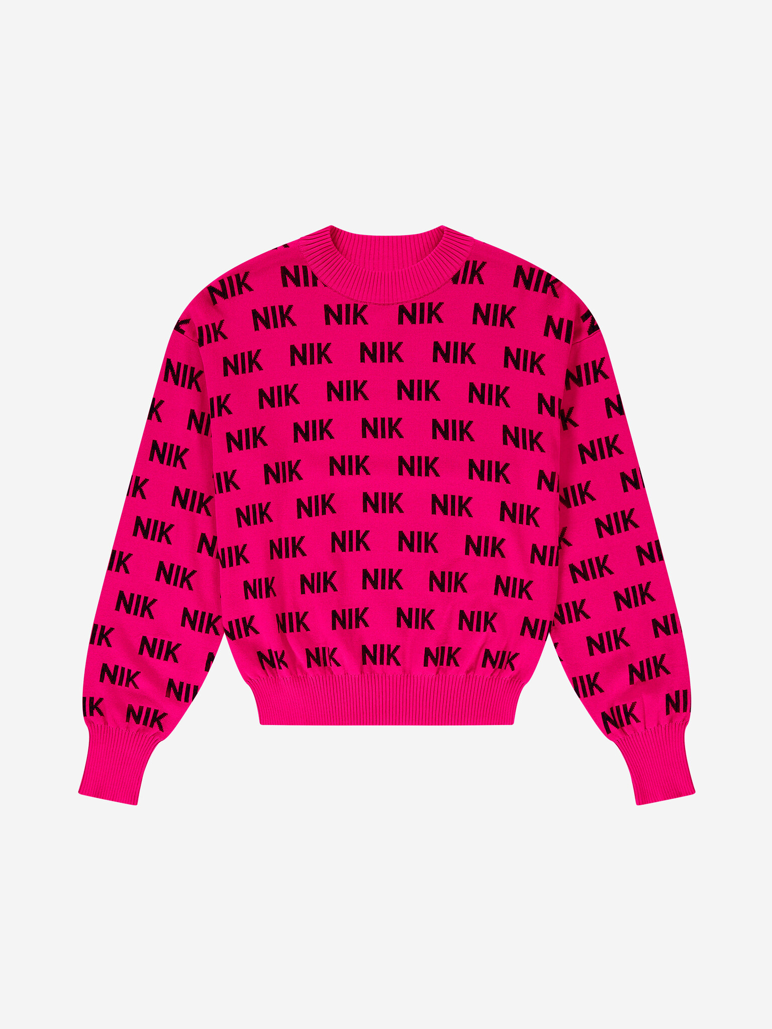 Nik&Nik Meisjes sweater - Oona - Feral Fuchsia Nik&Nik Meisjes sweater - Oona - Feral Fuchsia