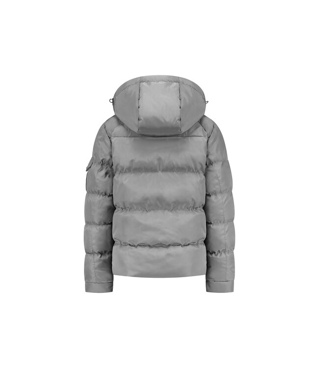 Malelions Winterjas Patch Puffer - Grijs