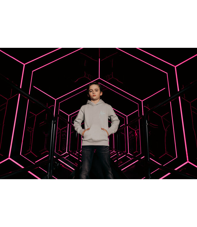 Malelions Hoodie Painter - Grijs / Licht blauw