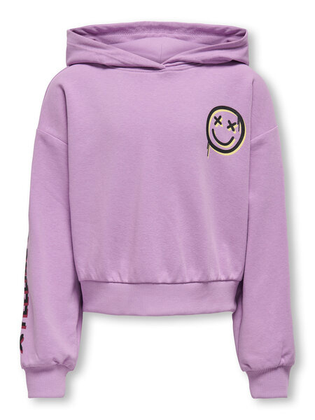 Kids ONLY Zomer hoodie meisjes paars - Loose Fit - Kogsmile Kids ONLY Zomer hoodie meisjes paars - Loose Fit - Kogsmile