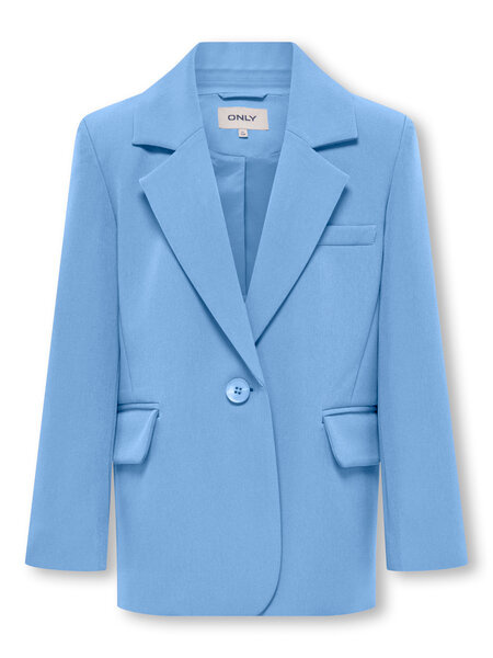 Kids ONLY Zomer blazer meisjes blauw - Oversize Fit - Koglana-berry Kids ONLY Zomer blazer meisjes blauw - Oversize Fit - Koglana-berry