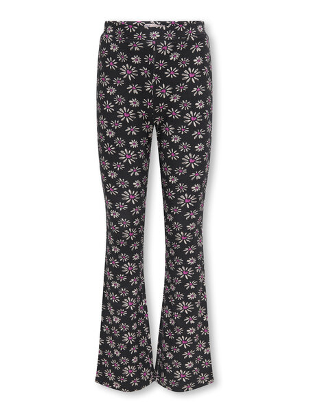 Kids ONLY Zomer broek meisjes zwart - Flared Fit - Kogpaige Kids ONLY Zomer broek meisjes zwart - Flared Fit - Kogpaige