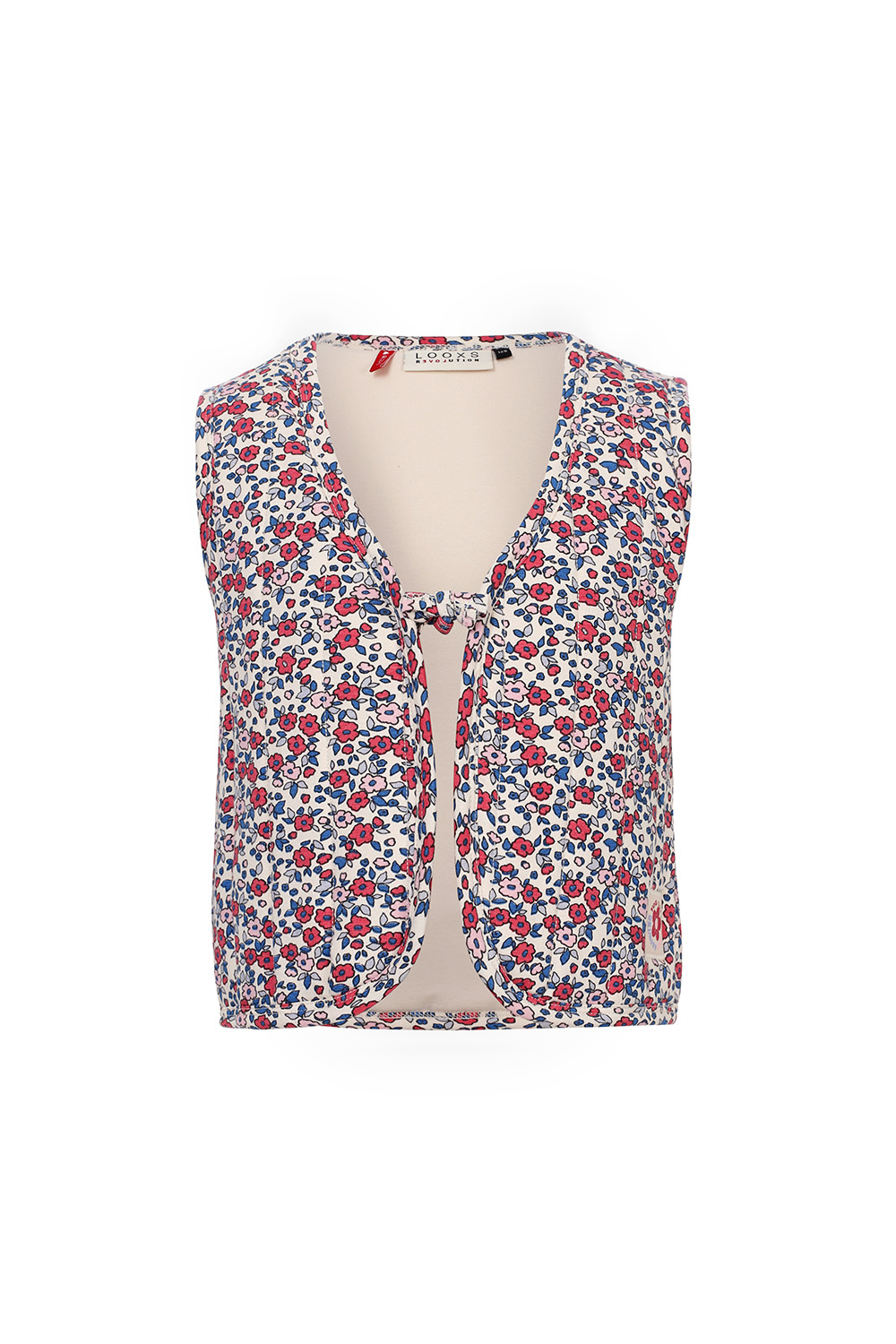 LOOXS Little Zomer gilet meisjes sweat print - AOP bloemen multi LOOXS Little Zomer gilet meisjes sweat print - AOP bloemen multi
