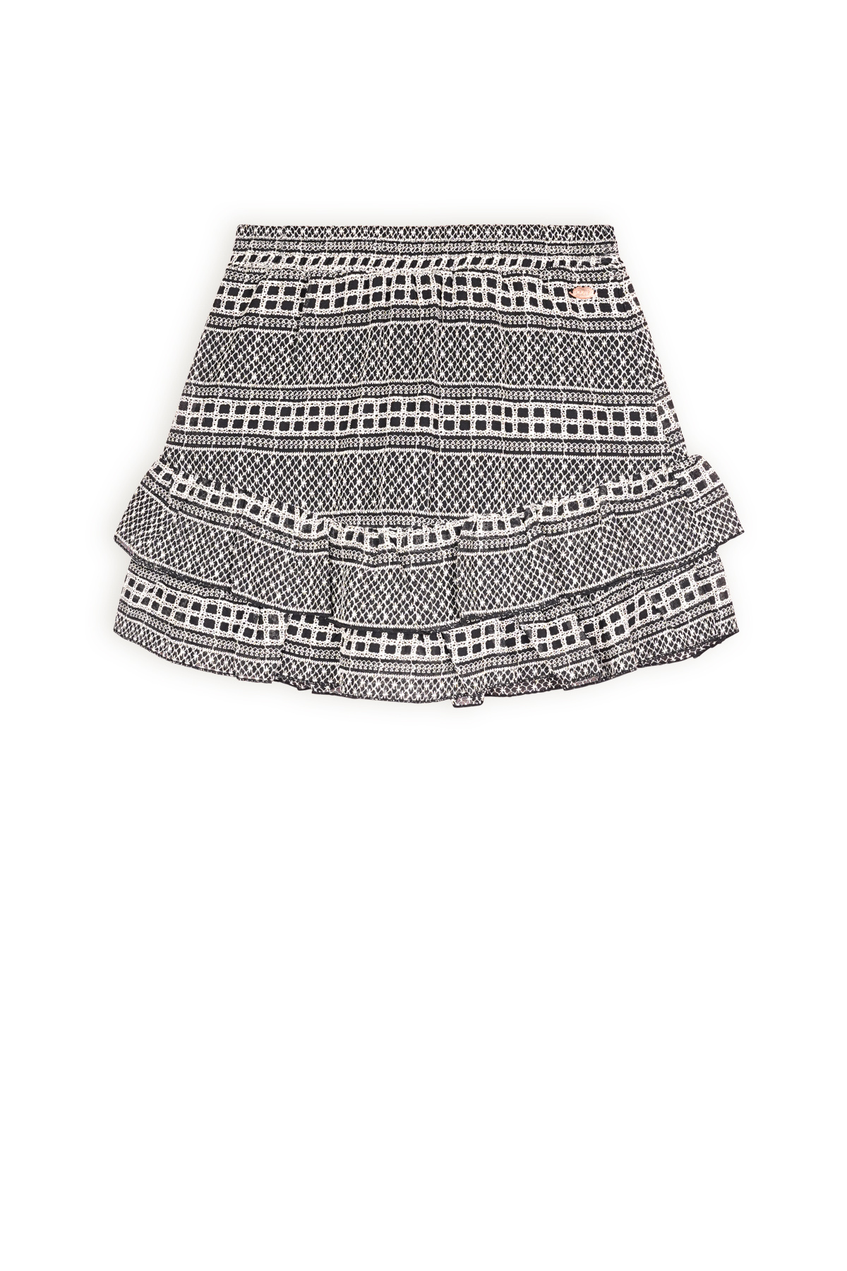 NoBell Zomer rok meisjes Ivoor wit - embroidery chiffon - Naia NoBell Zomer rok meisjes Ivoor wit - embroidery chiffon - Naia