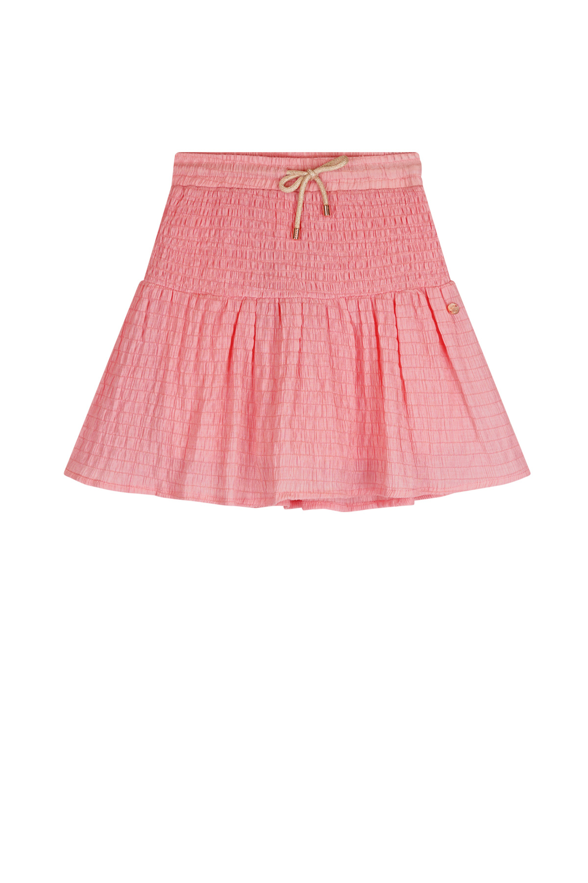 NoNo Zomer rok meisjes Roze - smocked tailleband - Nami NoNo Zomer rok meisjes Roze - smocked tailleband - Nami