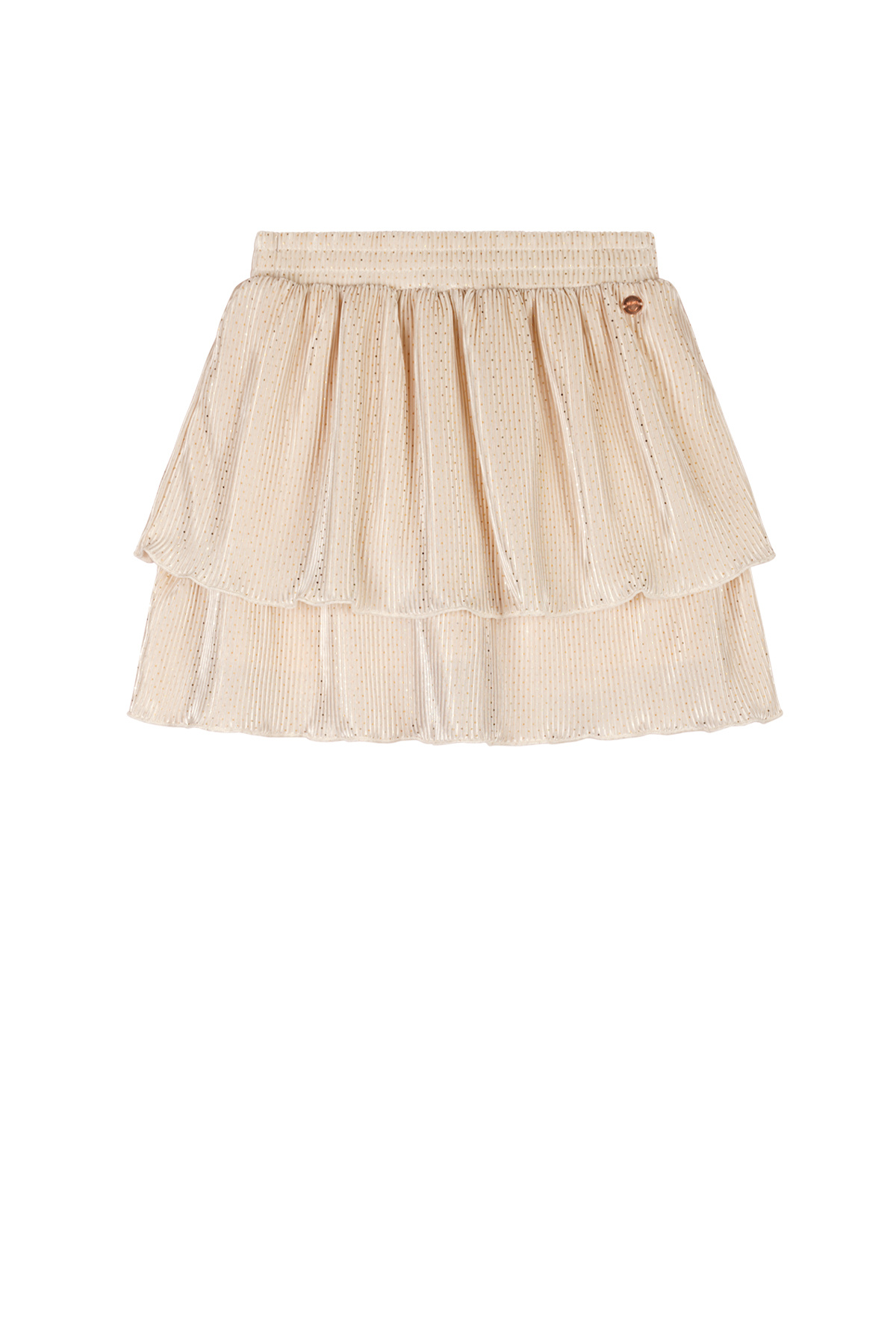 Norah Rok Grijs NoNo Zomer Rok Meisjes Licht Goud Plissee AOP Norah