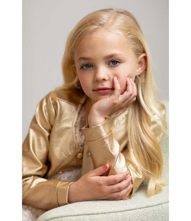 Like Flo Zomer jasje meisjes Goud - pu leer - Amelie