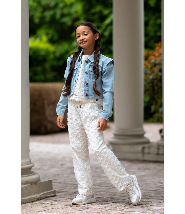 Like Flo Zomer broek meisjes Off wit - geweven + voering + Ferou