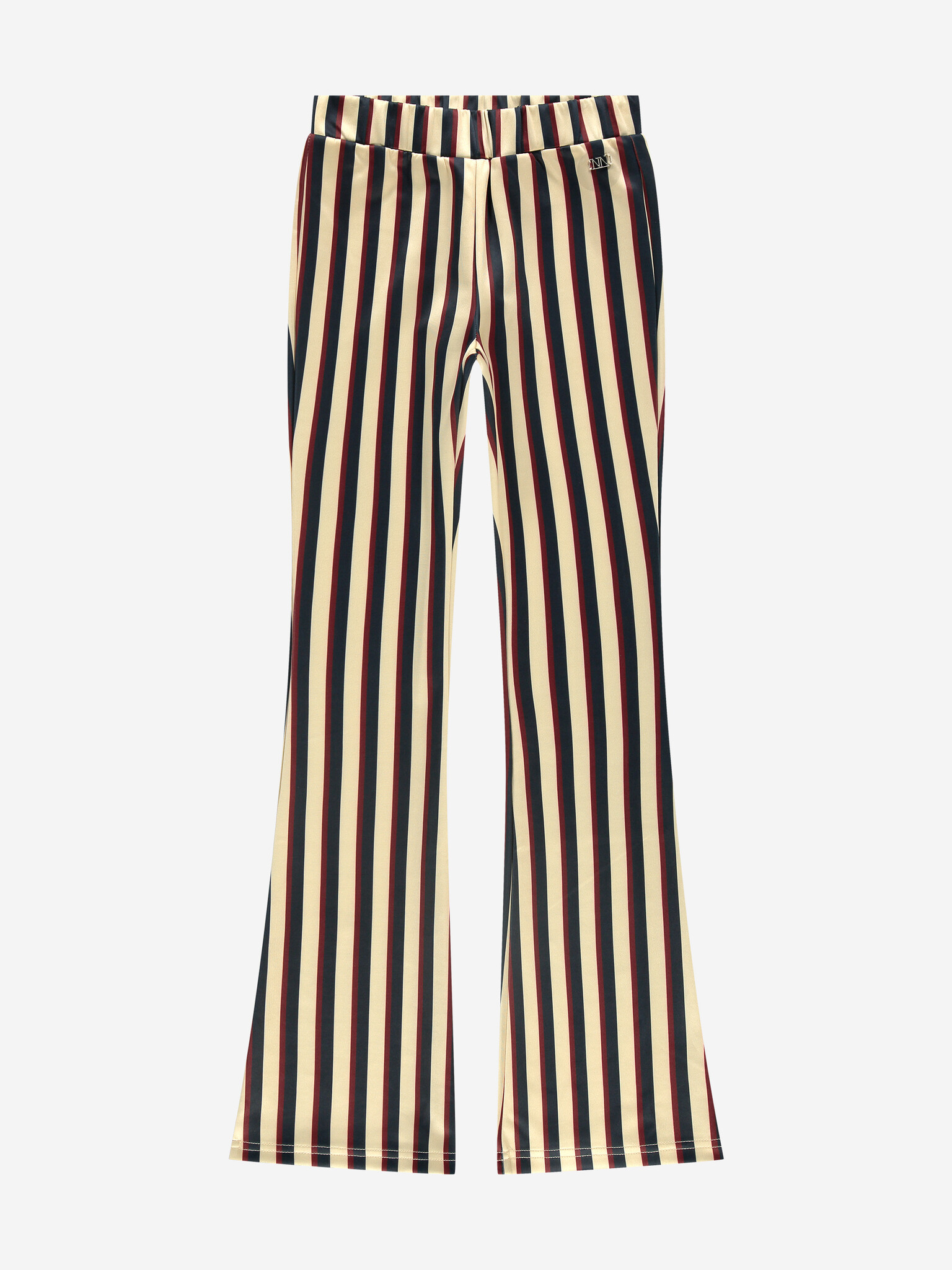 Nik&Nik Meisjes flair broek - Striped - Amandel bruin Nik&Nik Meisjes flair broek - Striped - Amandel bruin