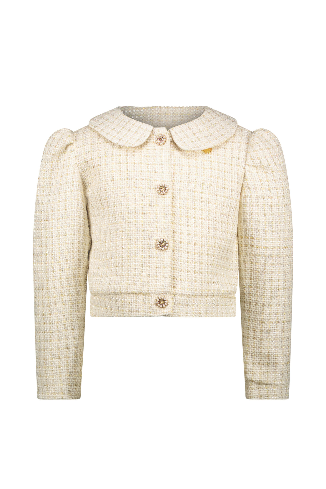 Le Chic Zomer jasje meisjes Goud - glitter tweed - Alexis Le Chic Zomer jasje meisjes Goud - glitter tweed - Alexis