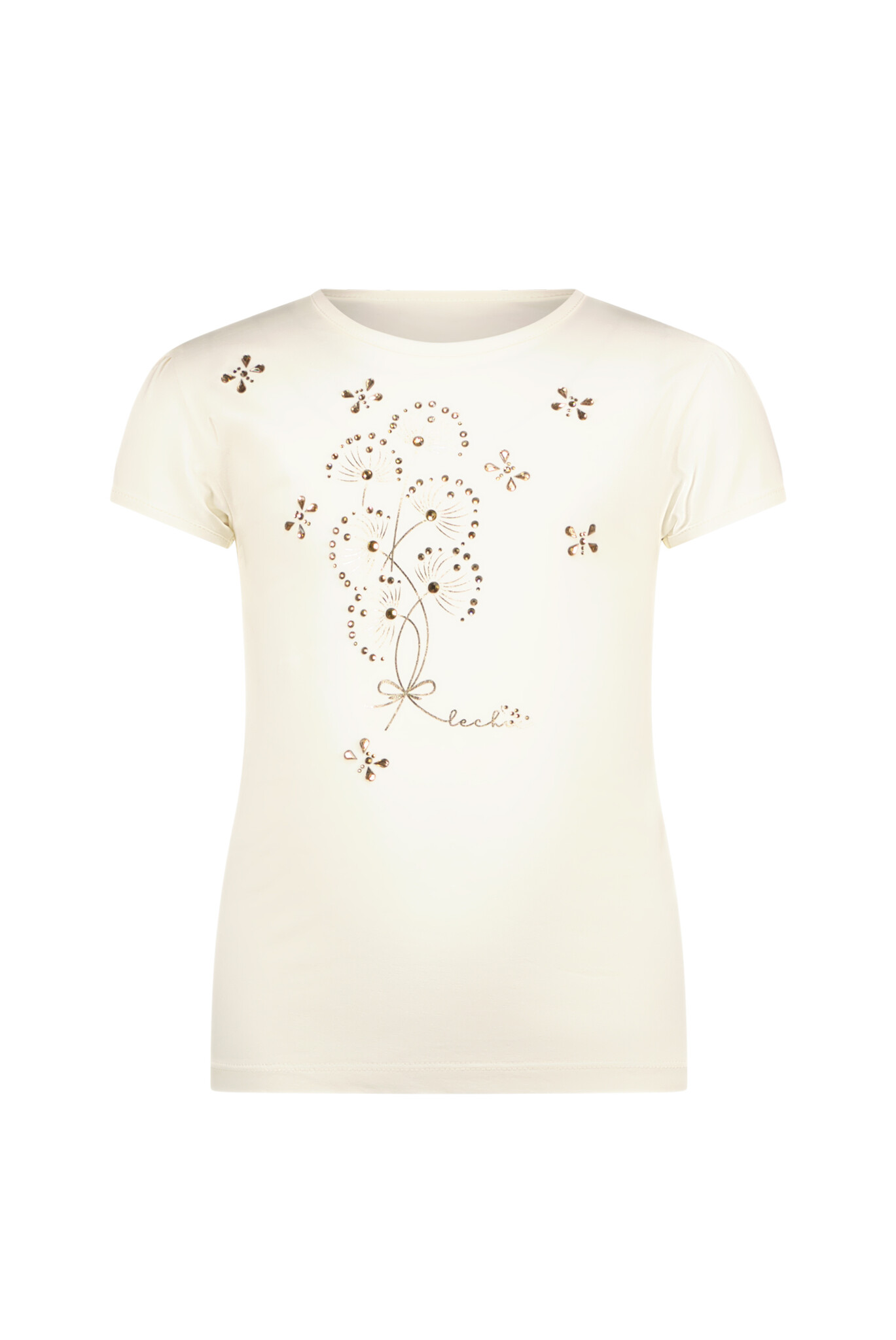 Le Chic Zomer t-shirt meisjes Ivoor wit - artwork - Nommy Le Chic Zomer t-shirt meisjes Ivoor wit - artwork - Nommy