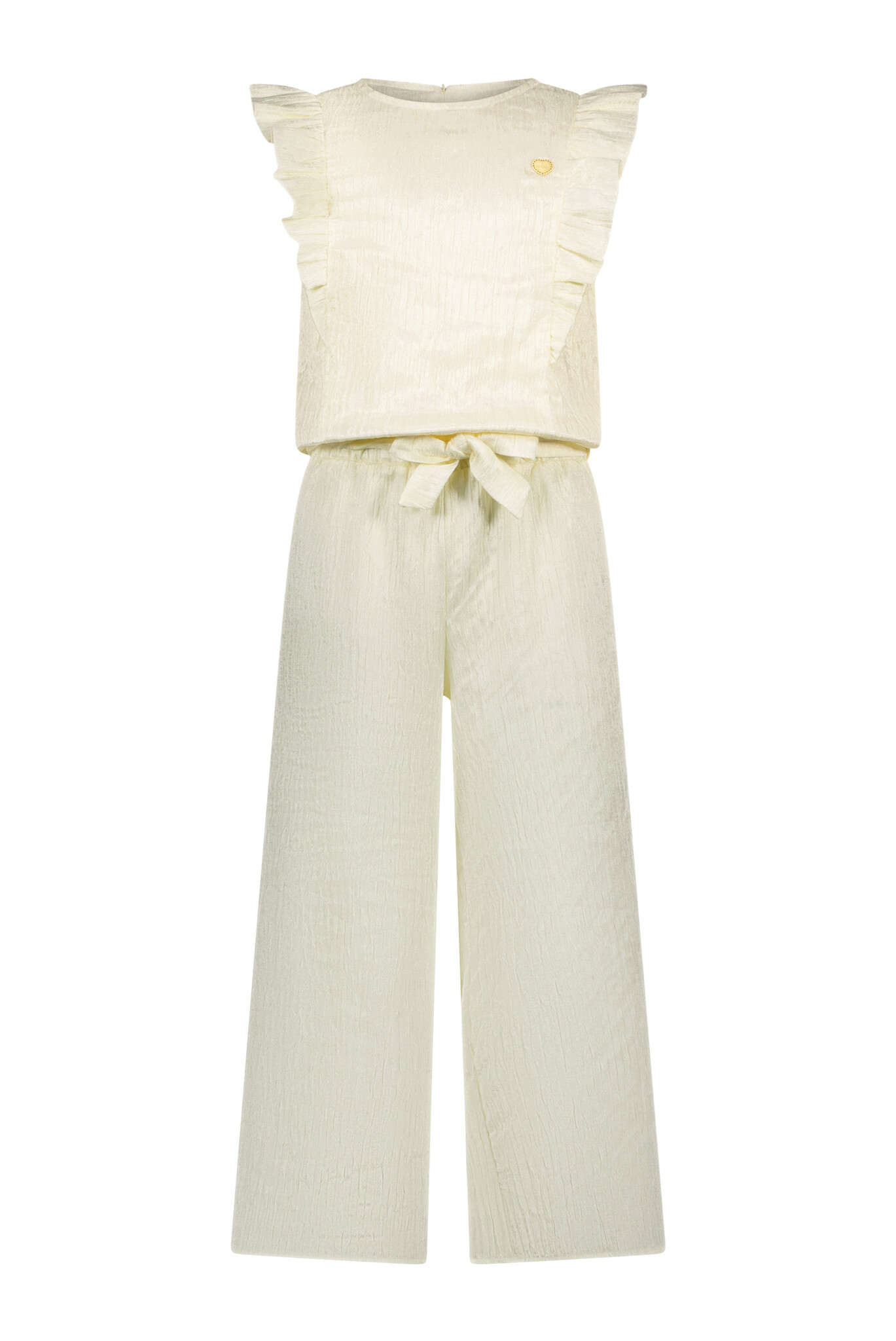 Le Chic Zomer jumpsuit meisjes Off wit - crushed satijn - Kyrola Le Chic Zomer jumpsuit meisjes Off wit - crushed satijn - Kyrola