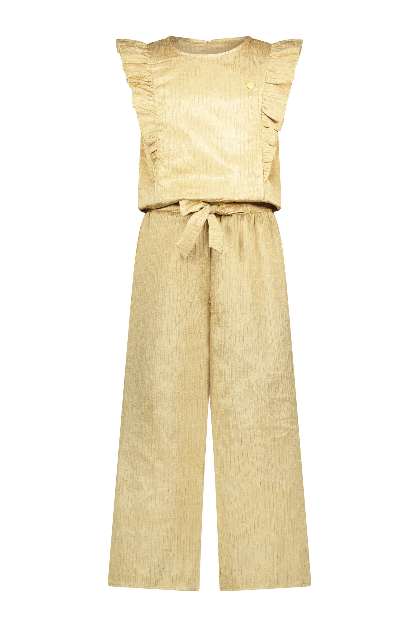 Le Chic Zomer jumpsuit meisjes Goud - crushed satijn - Kyrola Le Chic Zomer jumpsuit meisjes Goud - crushed satijn - Kyrola