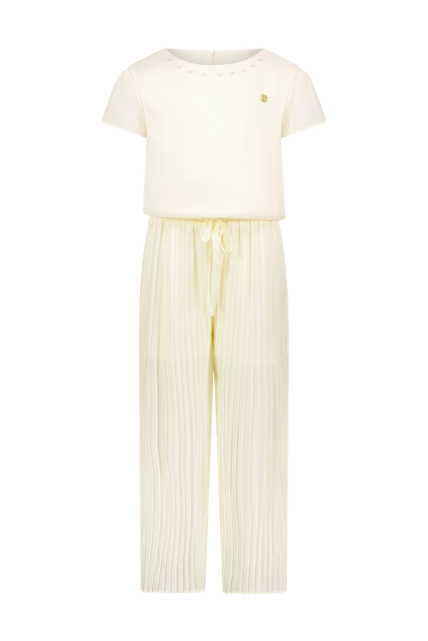 Le Chic Zomer jumpsuit meisjes Off wit - gerecycled voile - Daisy Le Chic Zomer jumpsuit meisjes Off wit - gerecycled voile - Daisy