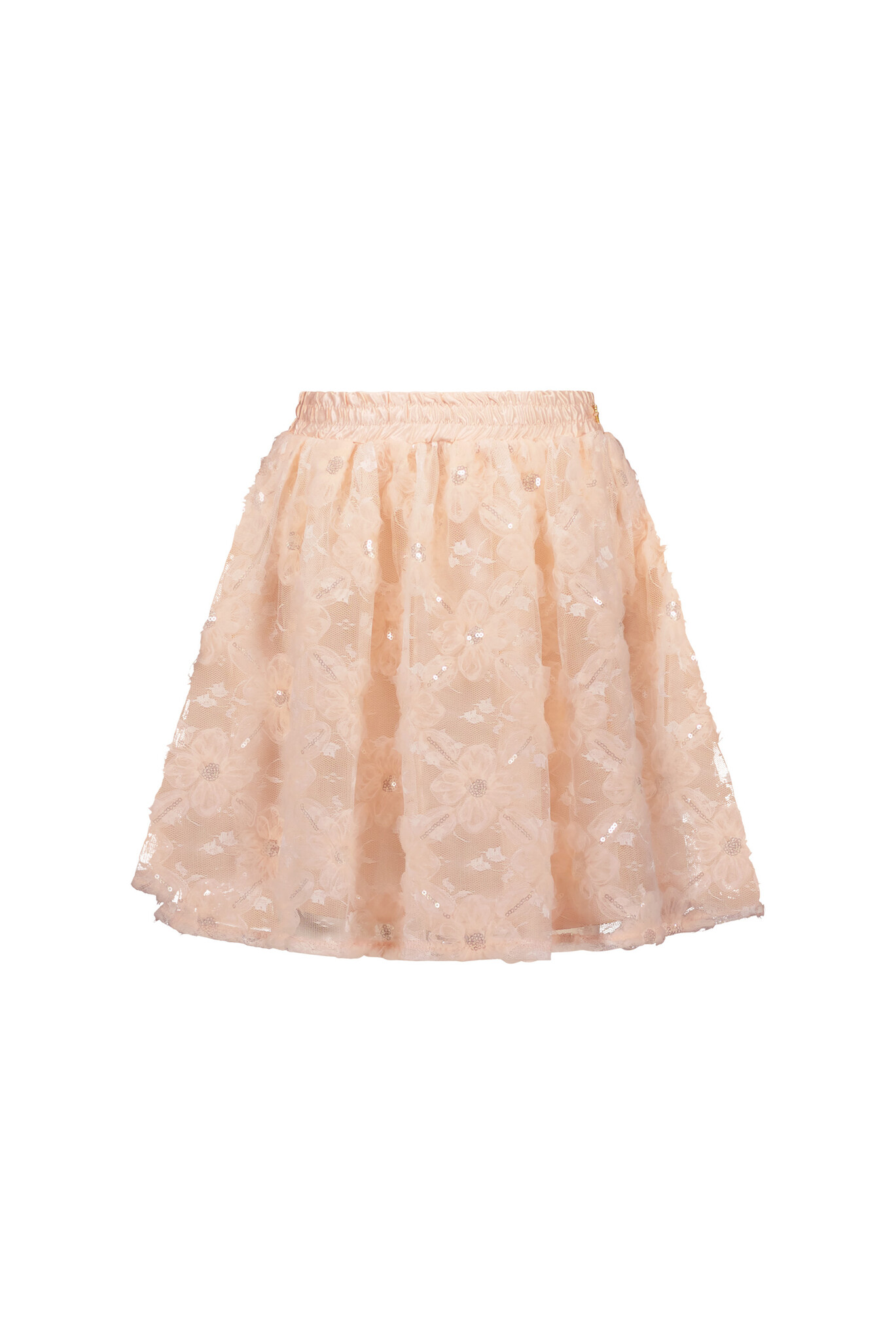 Le Chic Zomer rok meisjes Roze - tule bloemen - Twilight Le Chic Zomer rok meisjes Roze - tule bloemen - Twilight