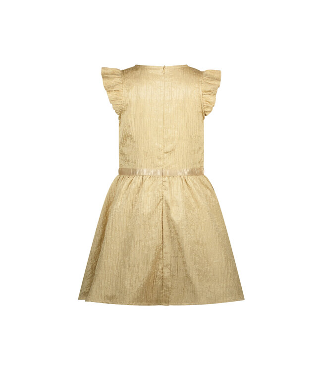 Le Chic Zomer jurk meisjes Goud - crushed satijn - Symira