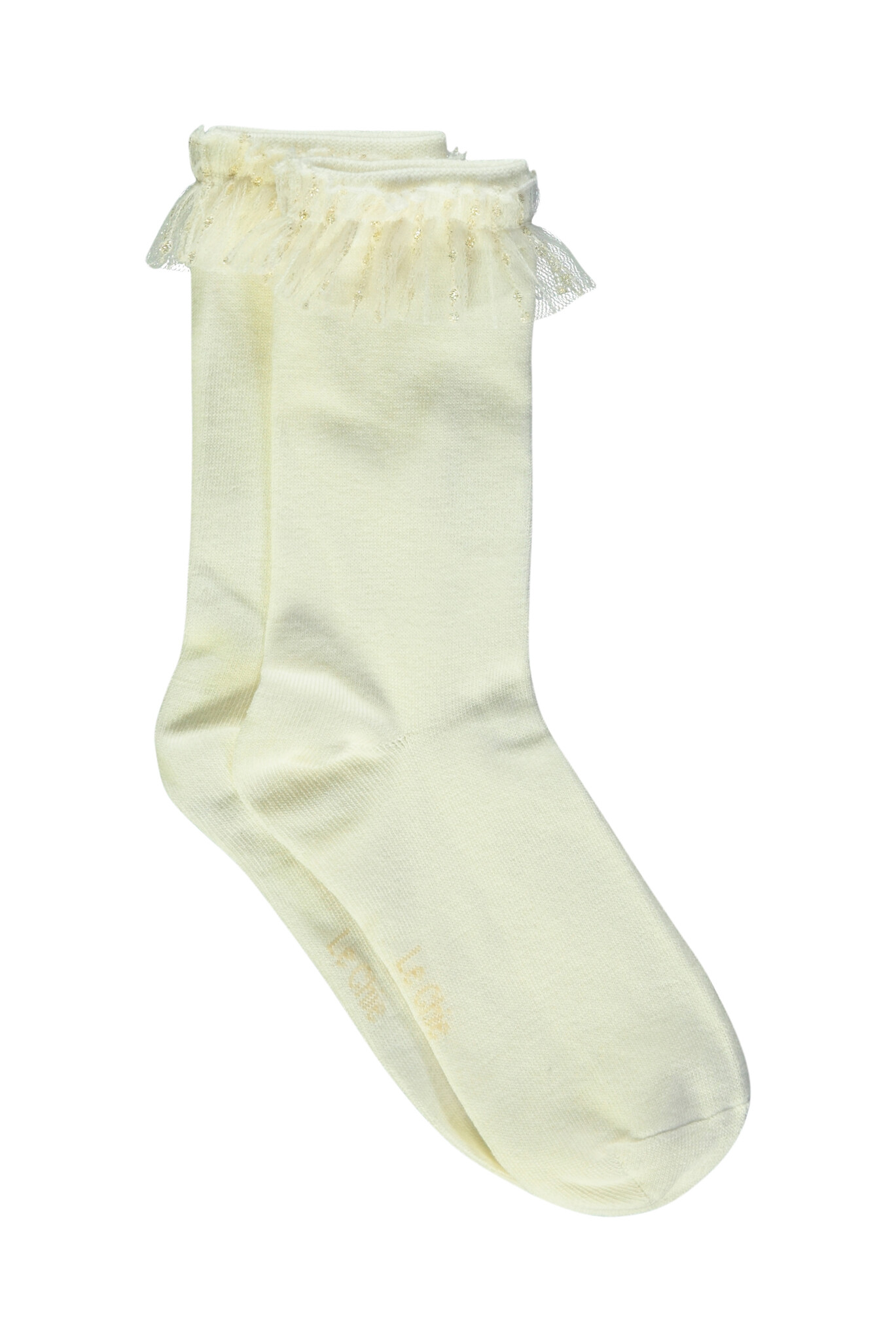 Le Chic Zomer sokken meisjes Off wit - ruffel - Raven Le Chic Zomer sokken meisjes Off wit - ruffel - Raven