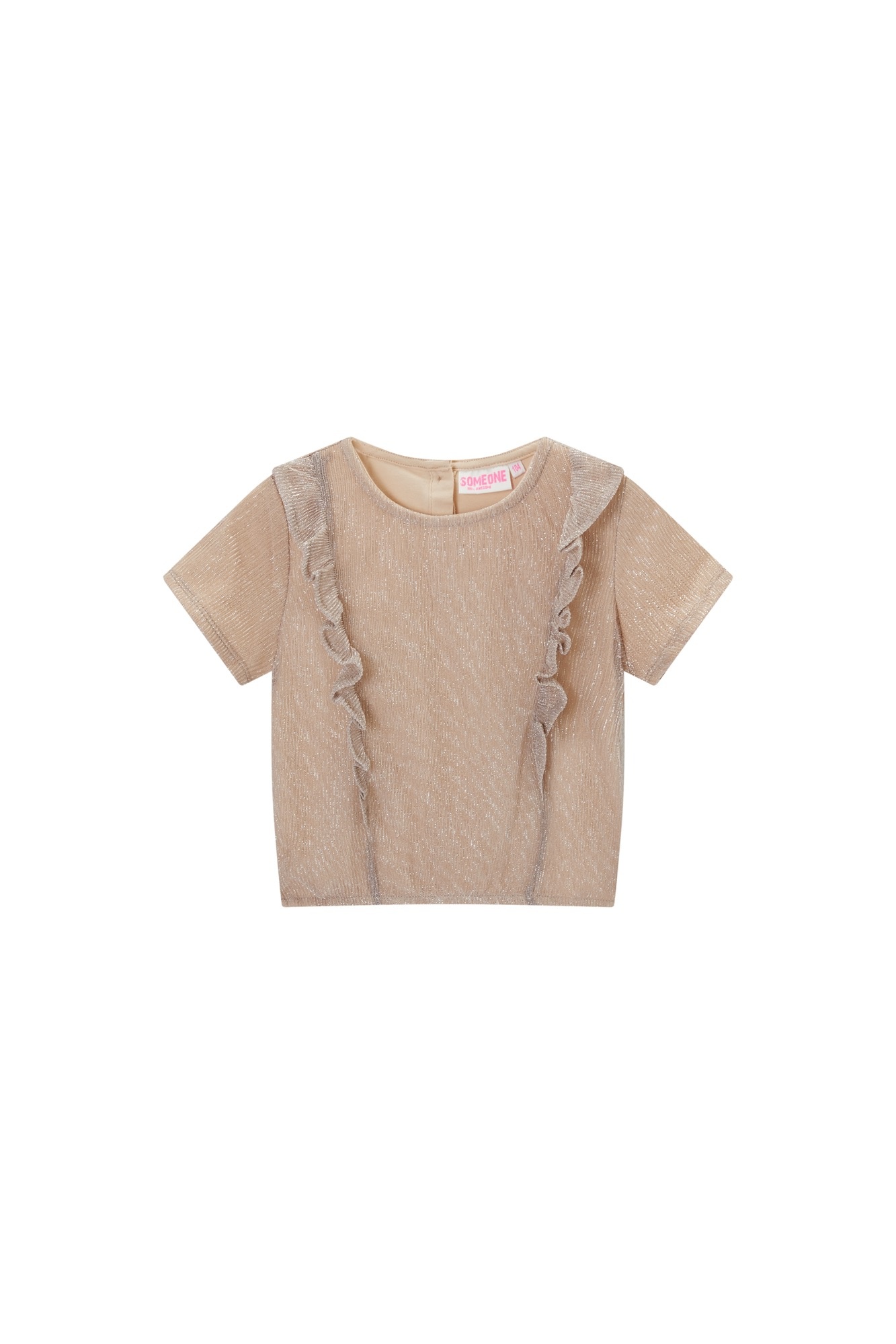 Someone Zomer t-shirt meisjes - goud - amina Someone Zomer t-shirt meisjes - goud - amina
