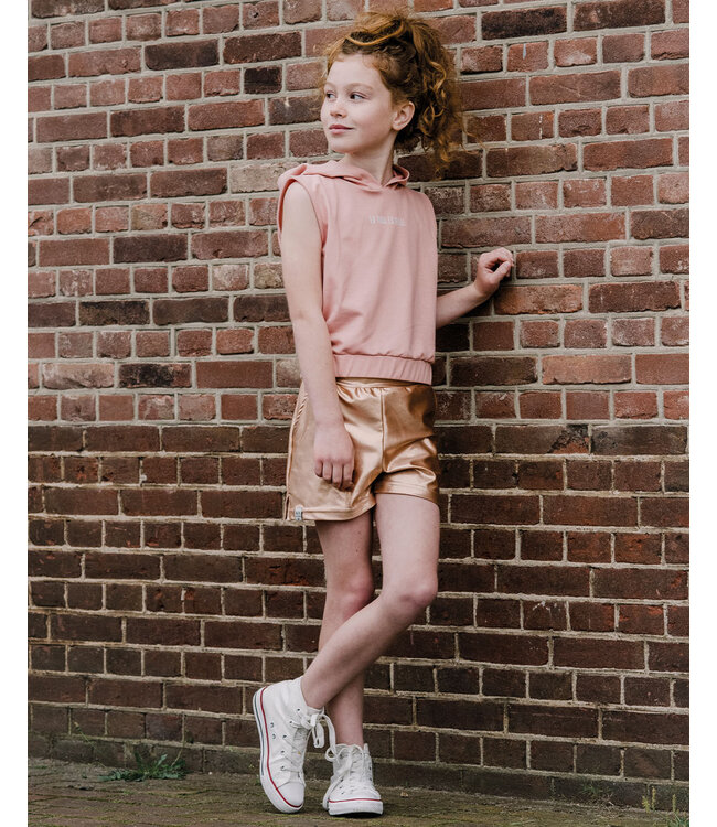 KIEstone Zomer short meisjes - shiny perzik - Amalia