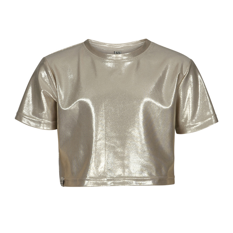KIEstone Zomer top meisjes - shiny goud - Chill afbeelding