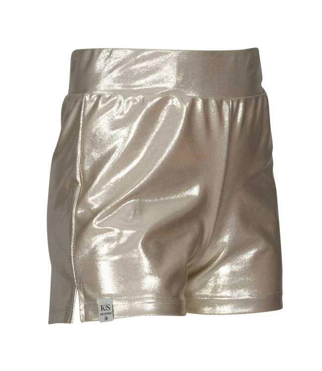 KIEstone Zomer short meisjes - shiny goud - Amalia