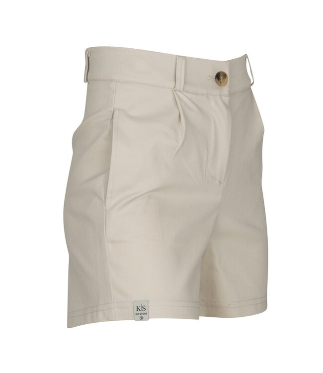 KIEstone Zomer short meisjes - zand - Sandy  steekzak
