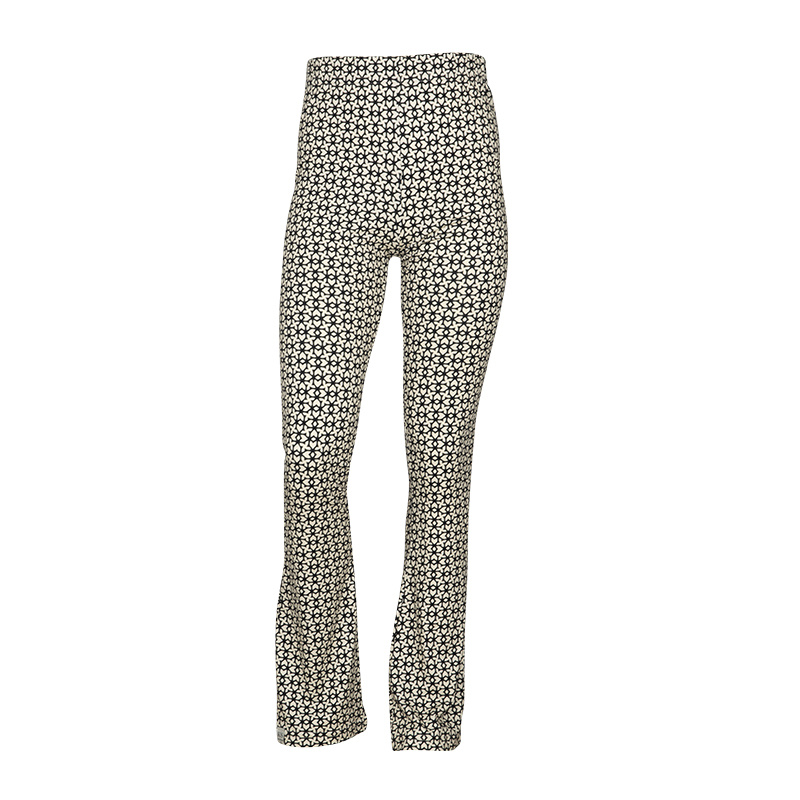 KIEstone Zomer broek meisjes - grafic zwart/wit - Flair afbeelding