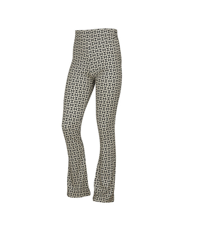 KIEstone Zomer broek meisjes - grafic zwart/wit - Flair