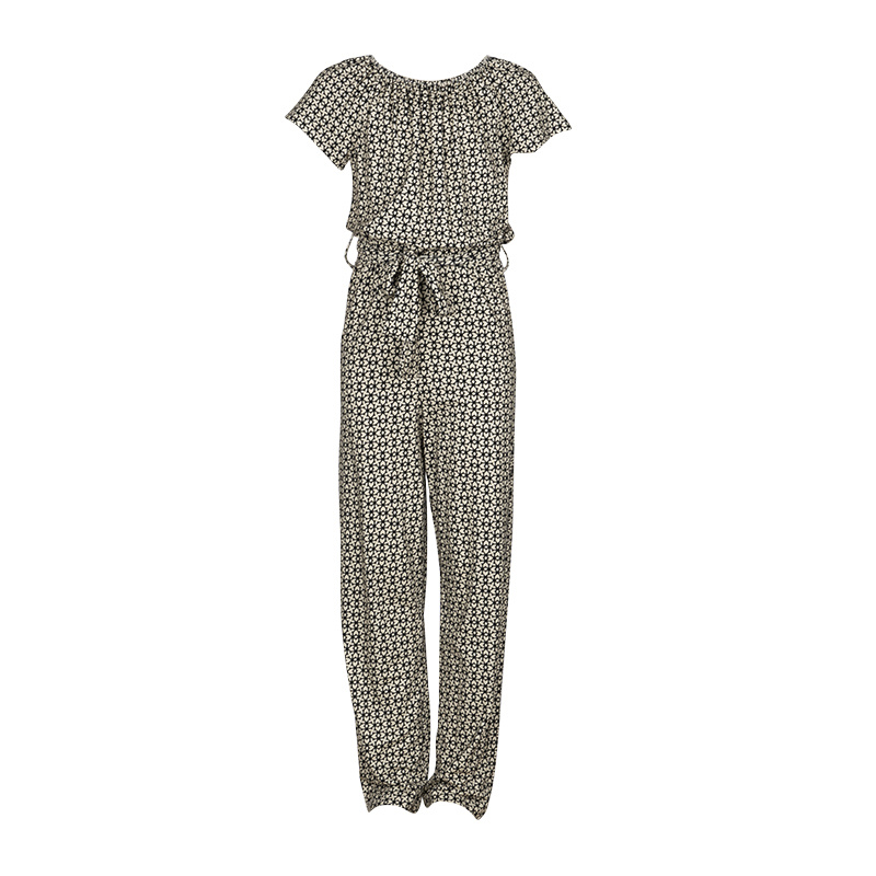 KIEstone Zomer jumpsuit meisjes - grafic zwart/wit - Jacky KIEstone Zomer jumpsuit meisjes - grafic zwart/wit - Jacky