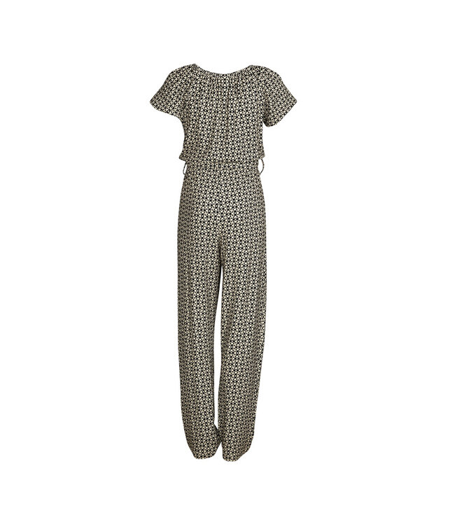 KIEstone Zomer jumpsuit meisjes - grafic zwart/wit - Jacky