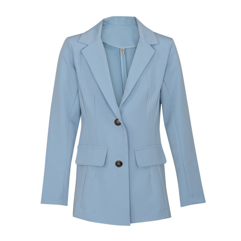 KIEstone Zomer blazer meisjes - licht blauw - Coco KIEstone Zomer blazer meisjes - licht blauw - Coco