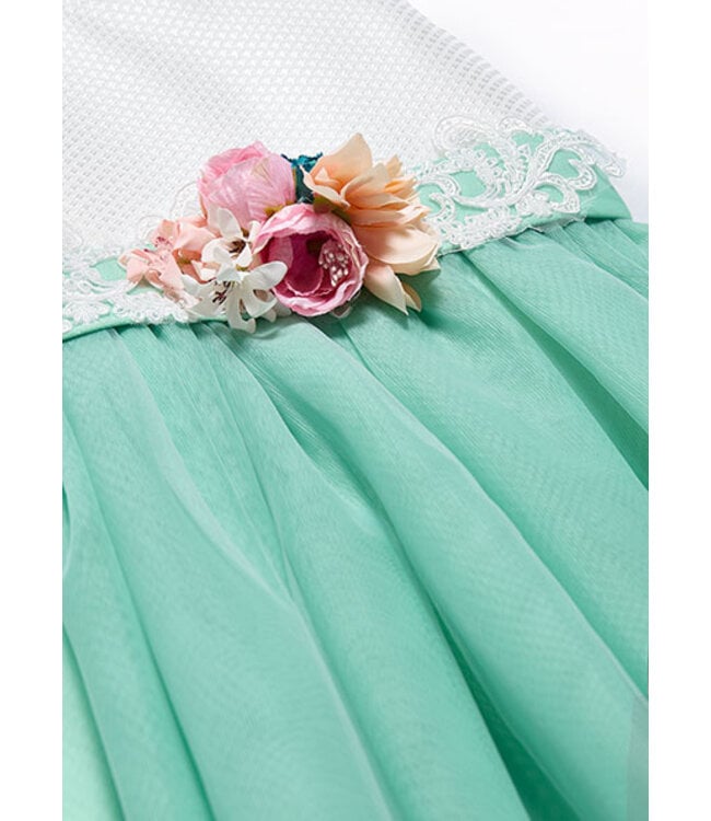 Abel & Lula Zomer jurk meisjes - aloe groen