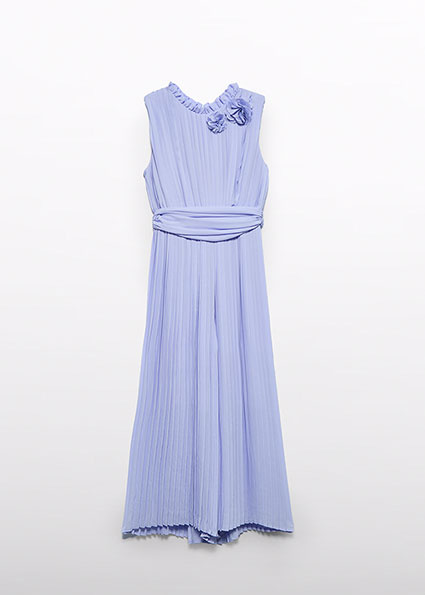 Abel & Lula Zomer jumpsuit geplooid meisjes - lilac paars Abel & Lula Zomer jumpsuit geplooid meisjes - lilac paars