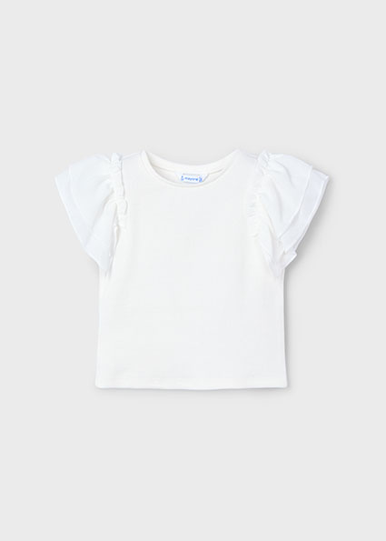Mayoral Zomer shirt S/S meisjes - natural wit afbeelding