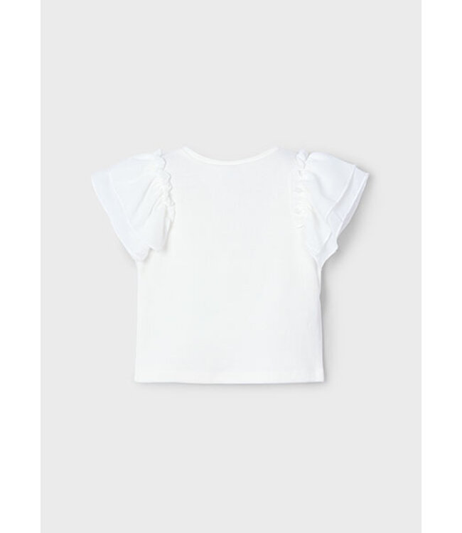 Mayoral Zomer shirt S/S meisjes - natural wit