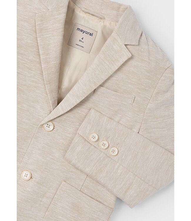 Mayoral Zomer blazer linnen jongens - zand