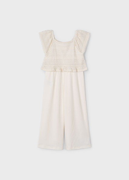 Mayoral Zomer jumpsuit meisjes - bone wit Mayoral Zomer jumpsuit meisjes - bone wit