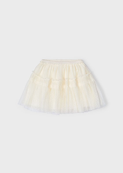 Mayoral Zomer rok tule meisjes - natural wit Mayoral Zomer rok tule meisjes - natural wit