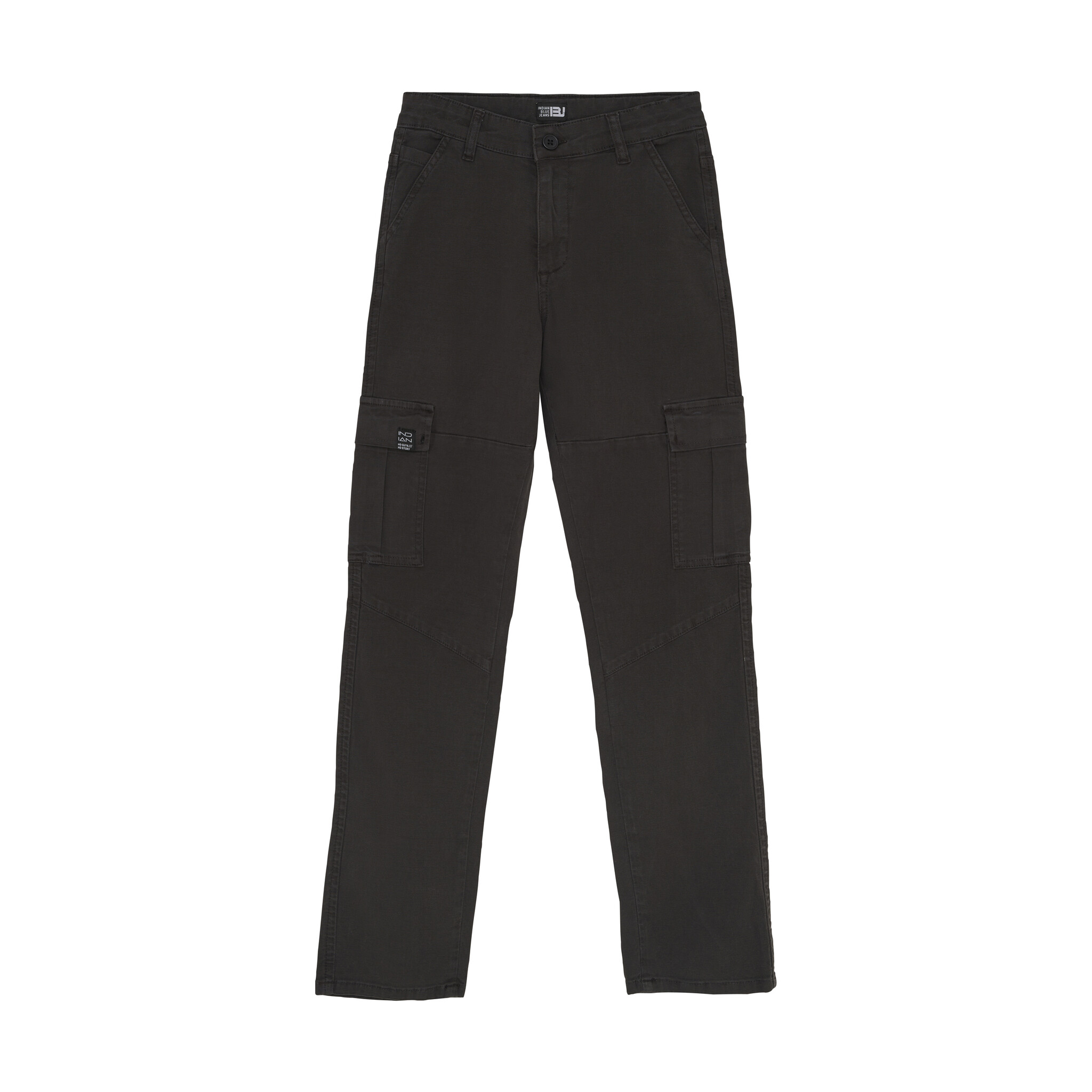 Indian Blue Jeans Zomer jeans broek jongens - grijs - 2551 cargo wide fit Indian Blue Jeans Zomer jeans broek jongens - grijs - 2551 cargo wide fit