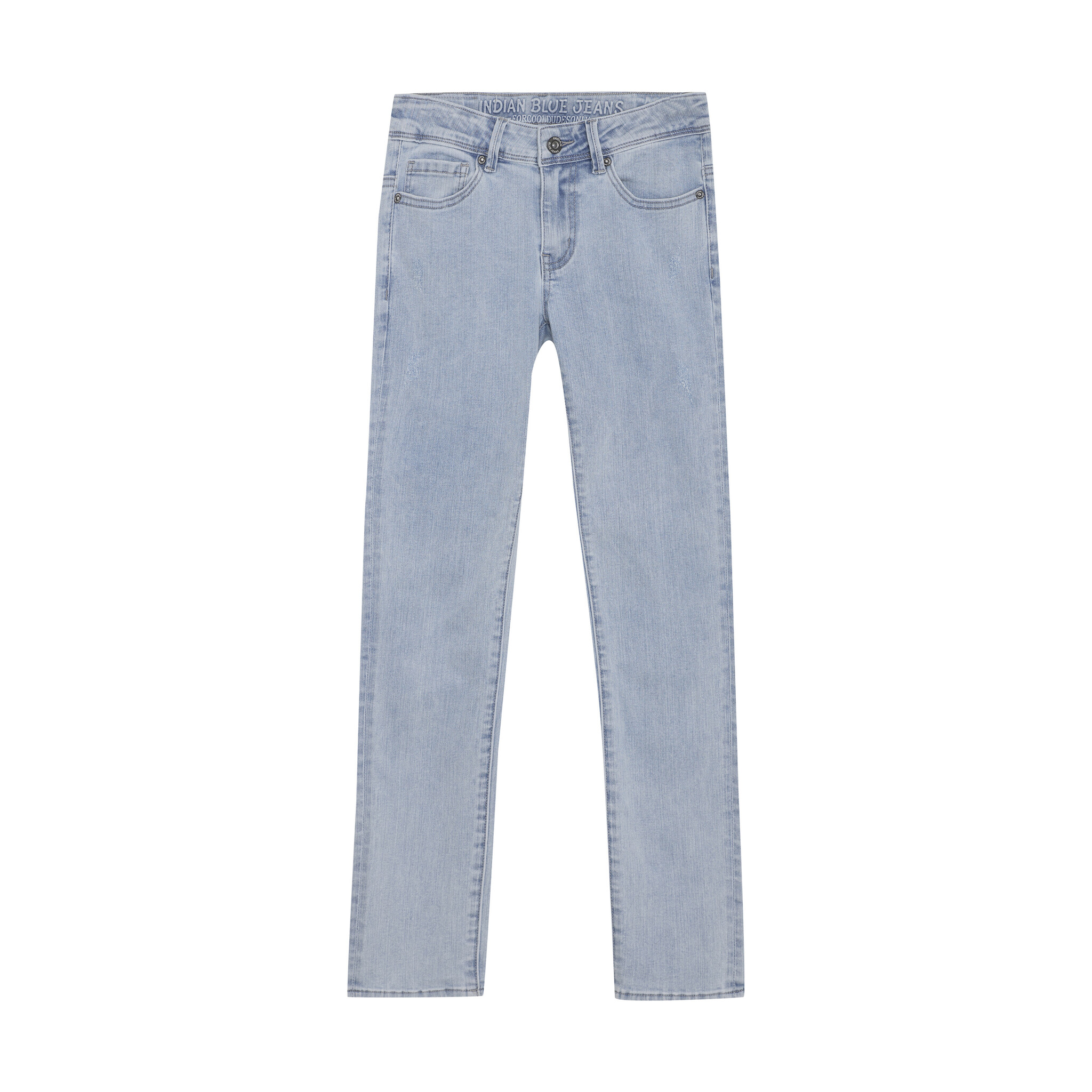 Indian Blue Jeans Zomer jeans broek jongens - licht blauw - 2682 straight fit used Indian Blue Jeans Zomer jeans broek jongens - licht blauw - 2682 straight fit used