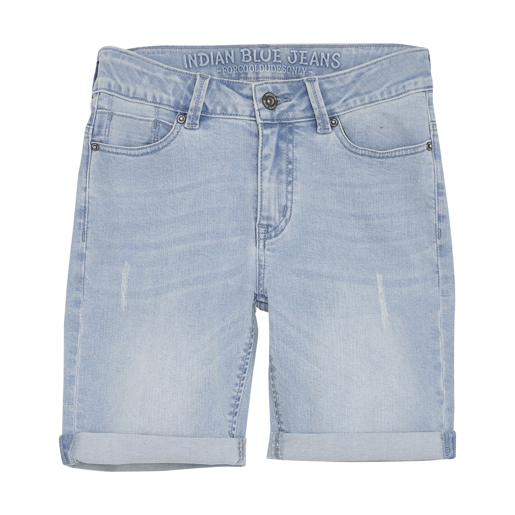 Indian Blue Jeans Zomer jeans short jongens - licht blauw Indian Blue Jeans Zomer jeans short jongens - licht blauw