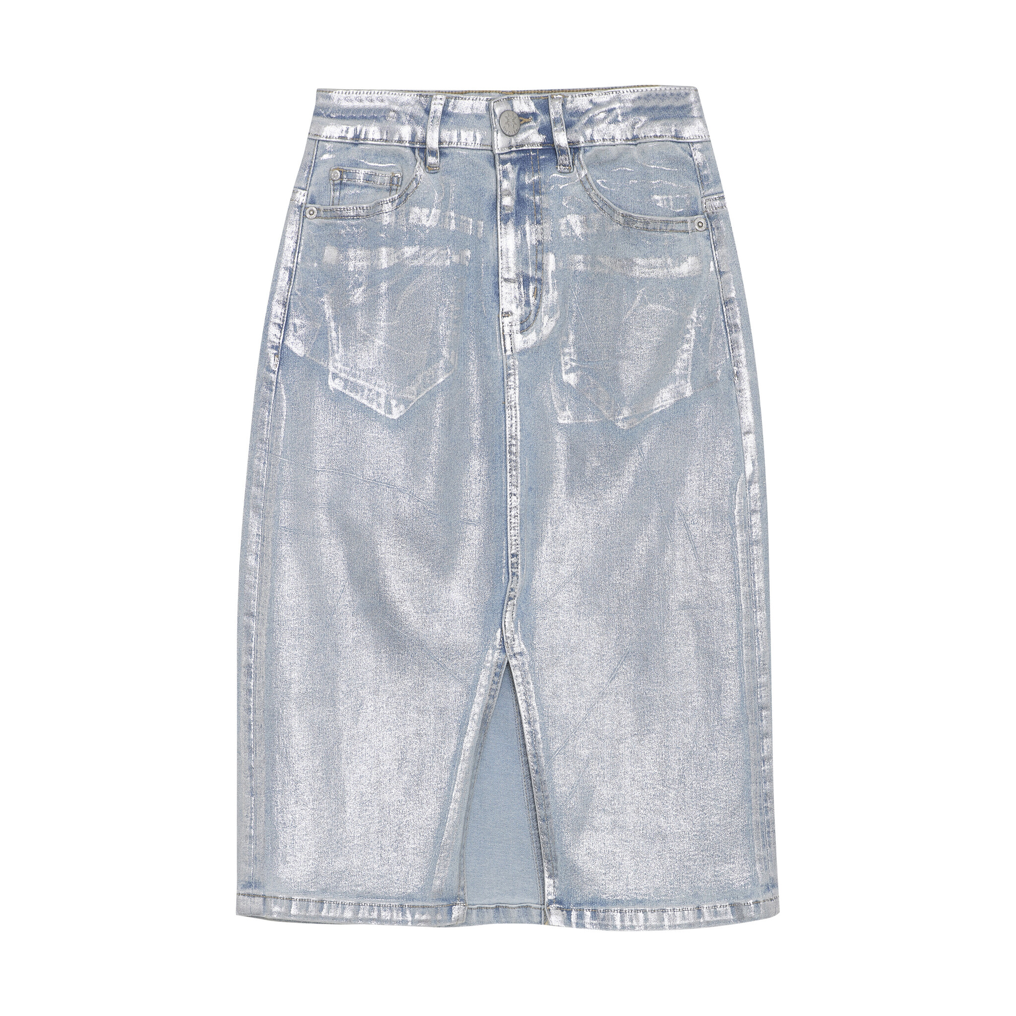Indian Blue Jeans Zomer jeans rok meisjes - zilver - lang Indian Blue Jeans Zomer jeans rok meisjes - zilver - lang